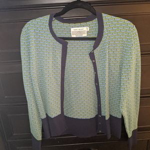 Tory Burch Sport Blue/Green Cardigan